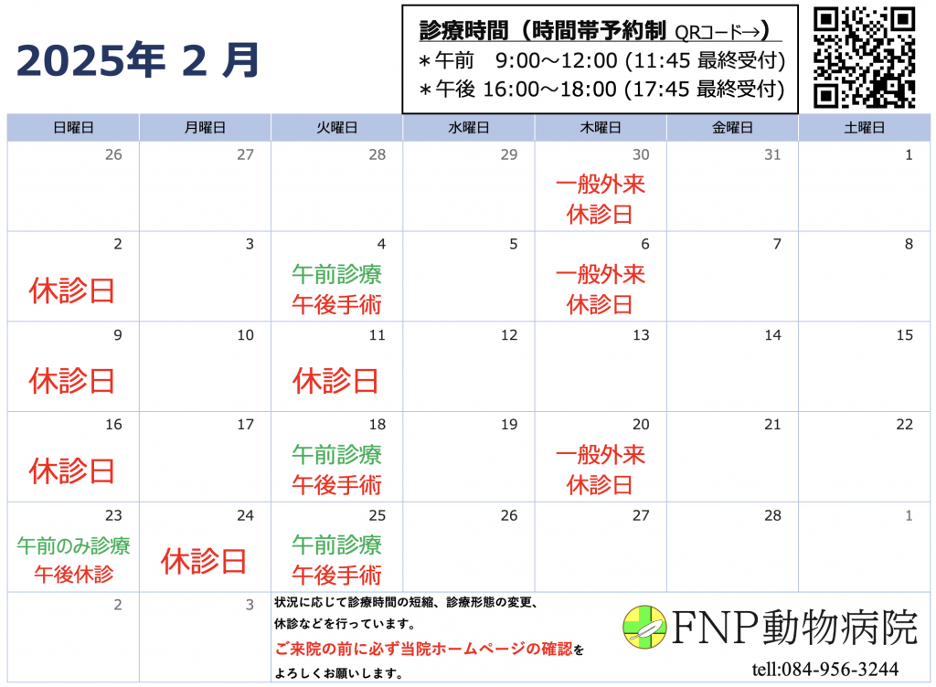 2月診療日